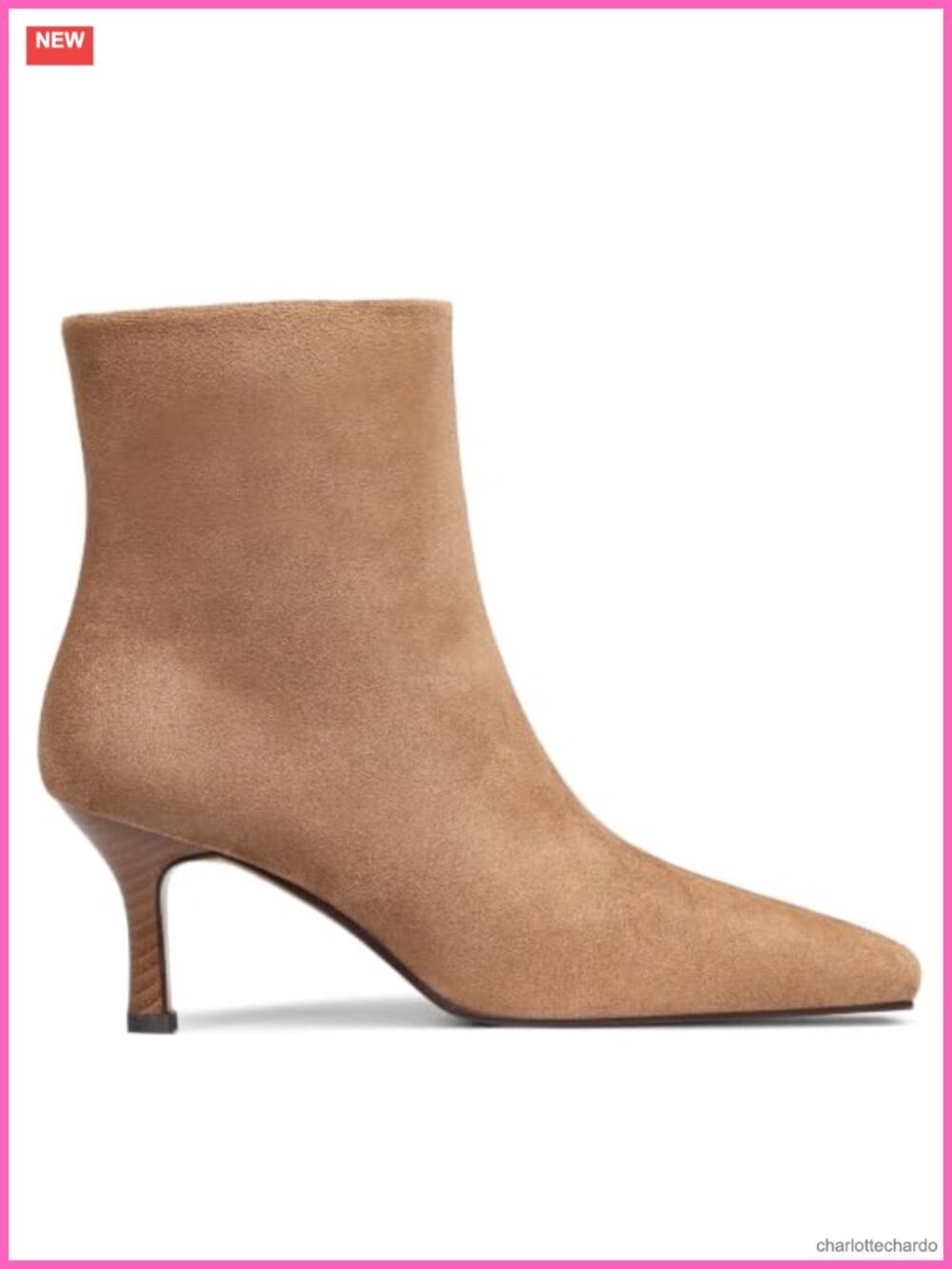 Women's Ankle Boots Square Toe Kitten Heel Zip Booties Suede
